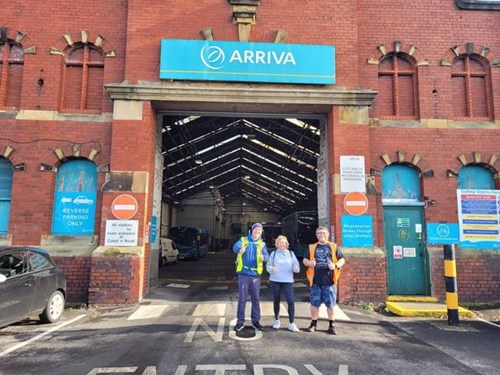 Neil Atherton at the Arriva depot